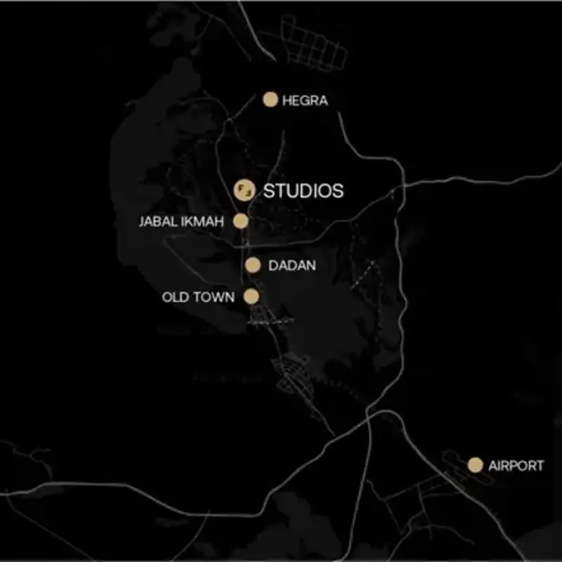 Map of AlUla